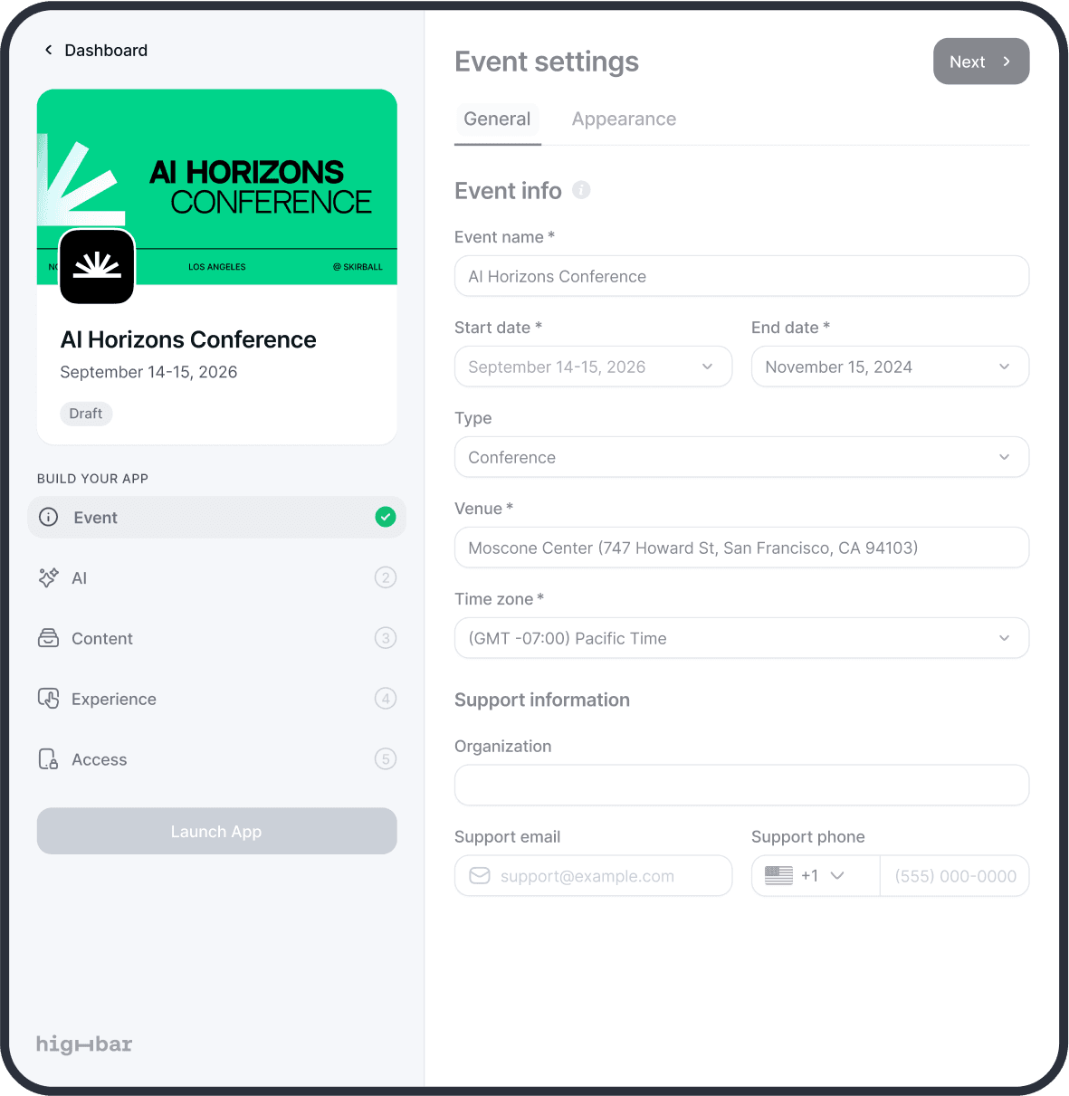 Dashboard desktop preview